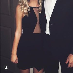 Black cocktail dress